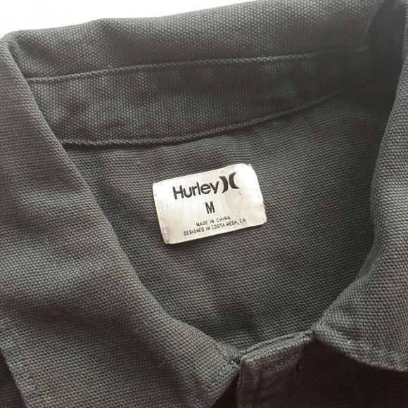 HURLEY NEW Bixby Canvas Shirt Jacket Grey - Picture 7 of 8